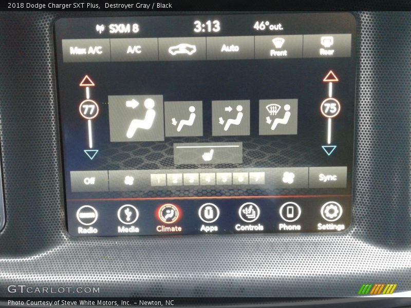 Destroyer Gray / Black 2018 Dodge Charger SXT Plus