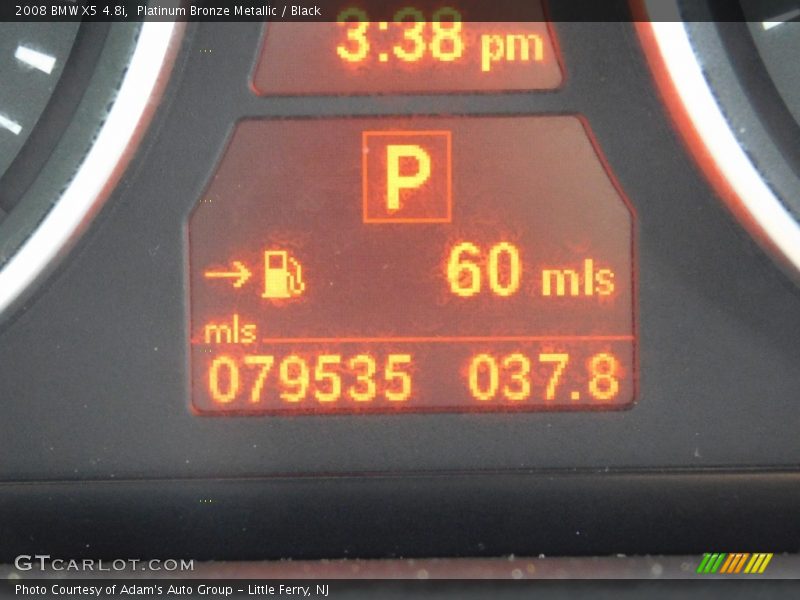 Platinum Bronze Metallic / Black 2008 BMW X5 4.8i