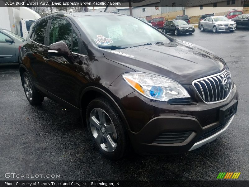 Deep Espresso Brown Metallic / Ebony 2014 Buick Encore AWD