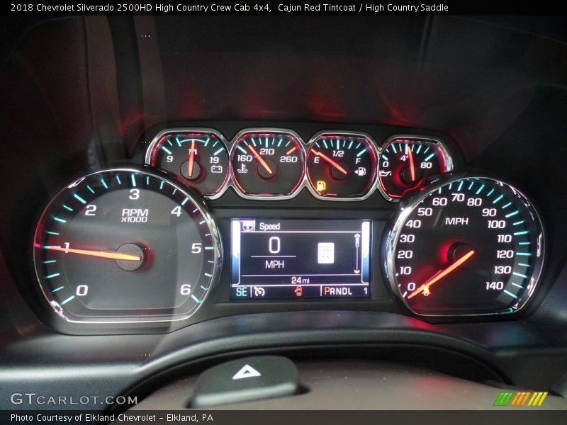 Cajun Red Tintcoat / High Country Saddle 2018 Chevrolet Silverado 2500HD High Country Crew Cab 4x4