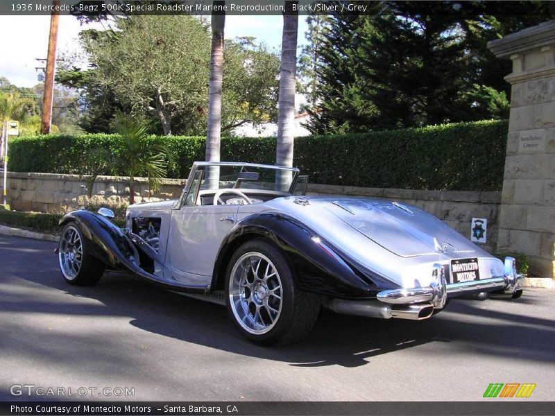 Black/Silver / Grey 1936 Mercedes-Benz 500K Special Roadster Marlene Reproduction