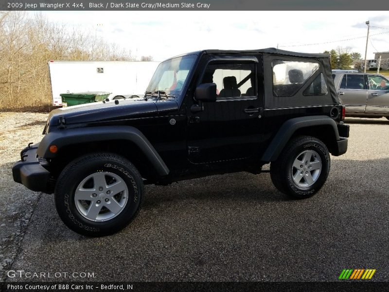 Black / Dark Slate Gray/Medium Slate Gray 2009 Jeep Wrangler X 4x4