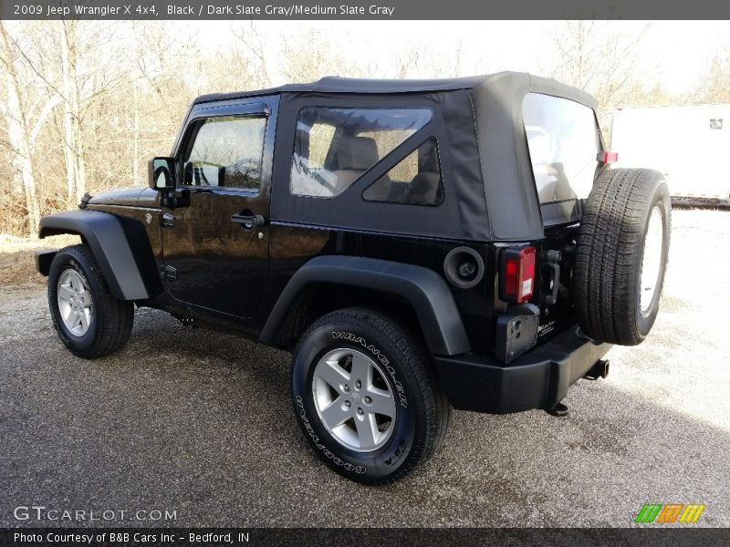 Black / Dark Slate Gray/Medium Slate Gray 2009 Jeep Wrangler X 4x4