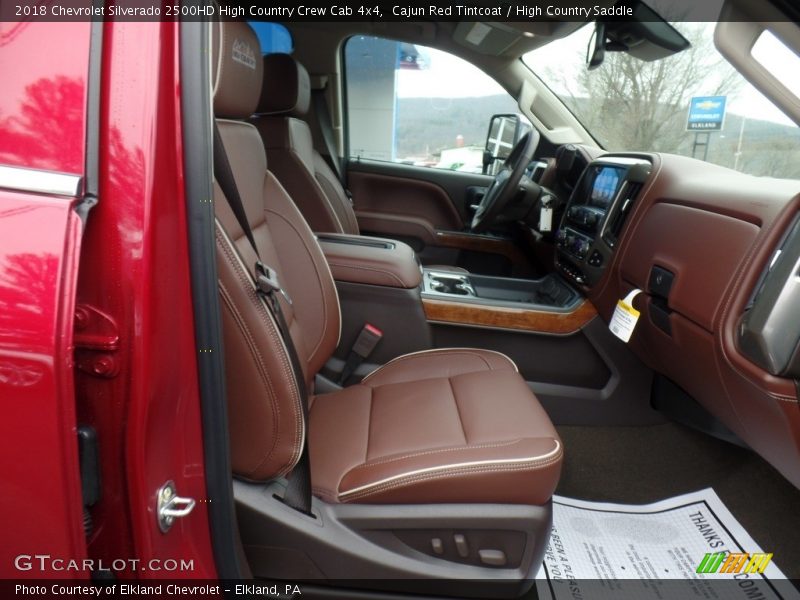 Front Seat of 2018 Silverado 2500HD High Country Crew Cab 4x4