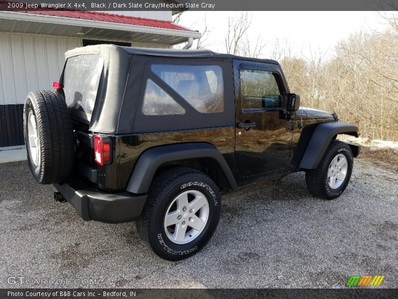 Black / Dark Slate Gray/Medium Slate Gray 2009 Jeep Wrangler X 4x4