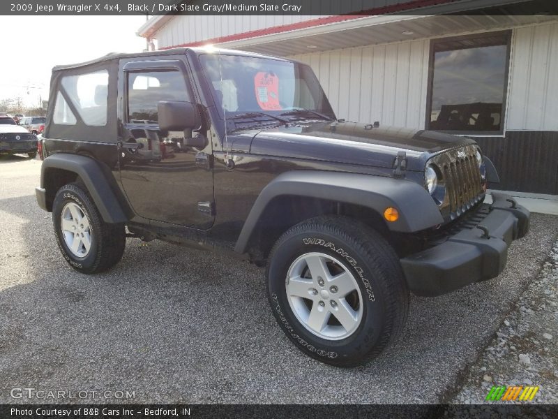 Black / Dark Slate Gray/Medium Slate Gray 2009 Jeep Wrangler X 4x4