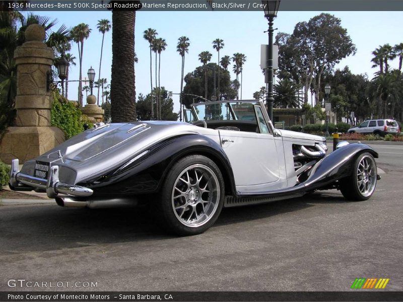 Black/Silver / Grey 1936 Mercedes-Benz 500K Special Roadster Marlene Reproduction