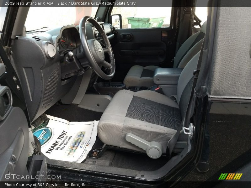 Black / Dark Slate Gray/Medium Slate Gray 2009 Jeep Wrangler X 4x4