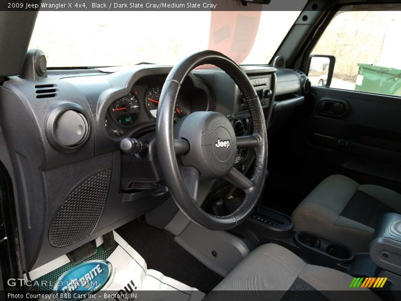 Black / Dark Slate Gray/Medium Slate Gray 2009 Jeep Wrangler X 4x4