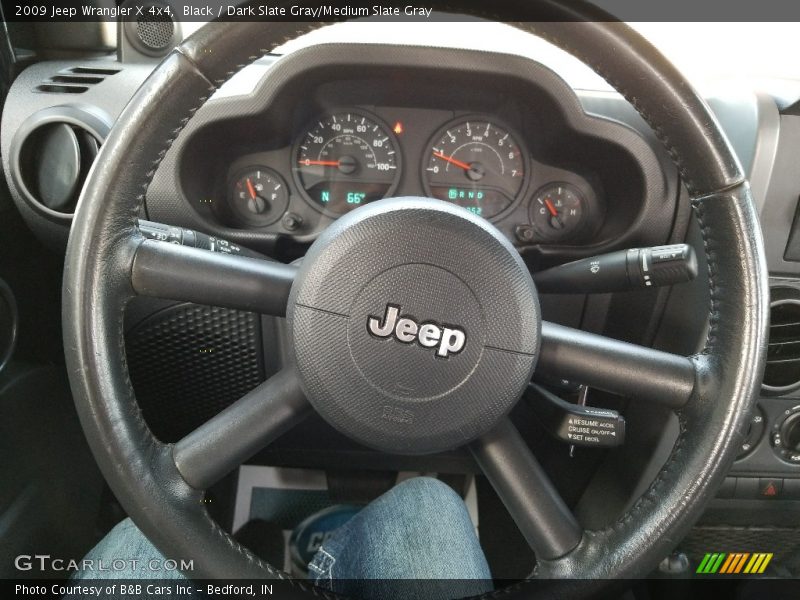 Black / Dark Slate Gray/Medium Slate Gray 2009 Jeep Wrangler X 4x4