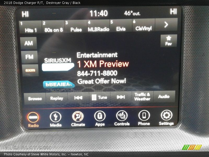 Destroyer Gray / Black 2018 Dodge Charger R/T