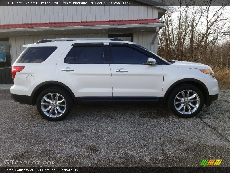 White Platinum Tri-Coat / Charcoal Black 2011 Ford Explorer Limited 4WD