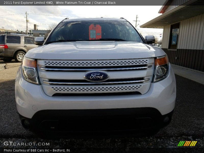 White Platinum Tri-Coat / Charcoal Black 2011 Ford Explorer Limited 4WD