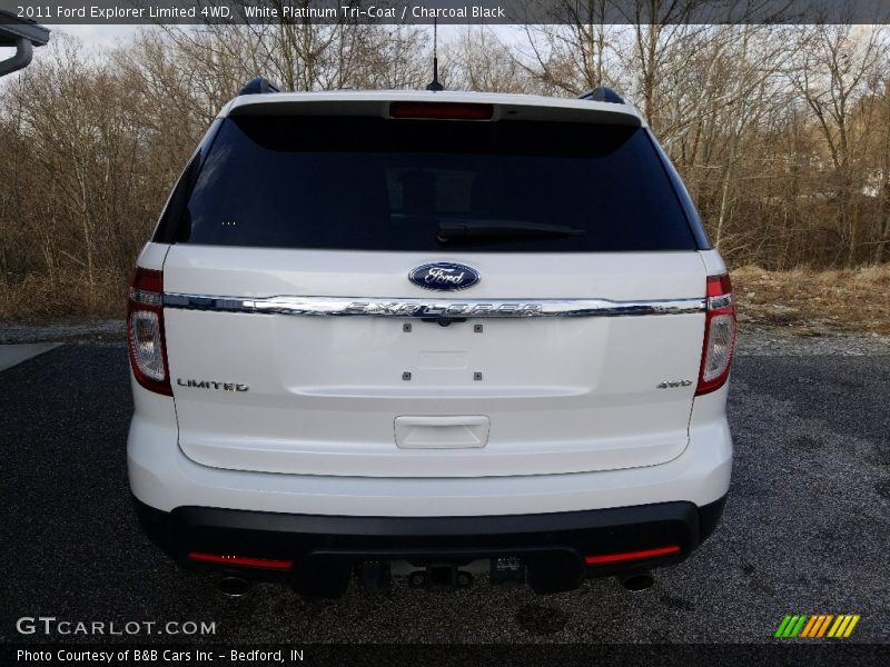 White Platinum Tri-Coat / Charcoal Black 2011 Ford Explorer Limited 4WD