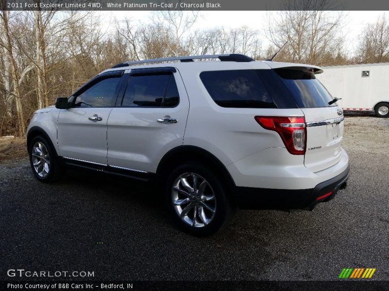 White Platinum Tri-Coat / Charcoal Black 2011 Ford Explorer Limited 4WD