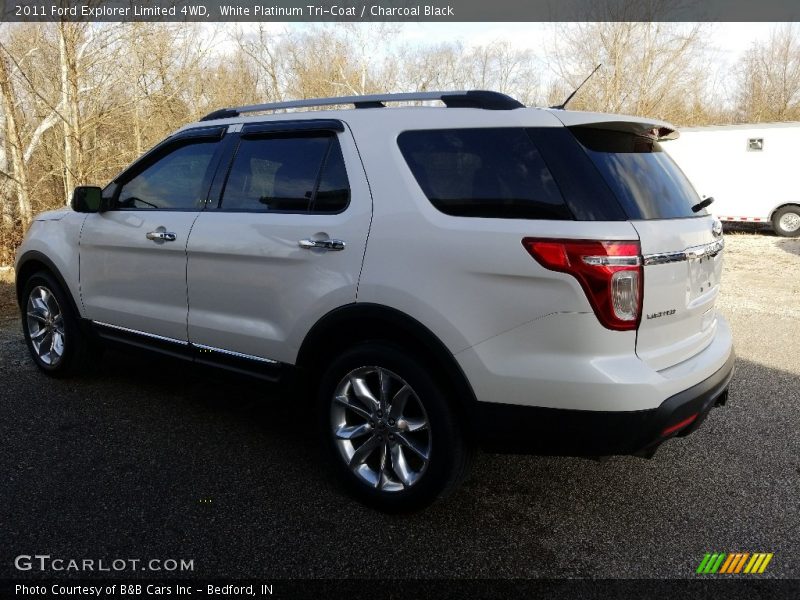 White Platinum Tri-Coat / Charcoal Black 2011 Ford Explorer Limited 4WD