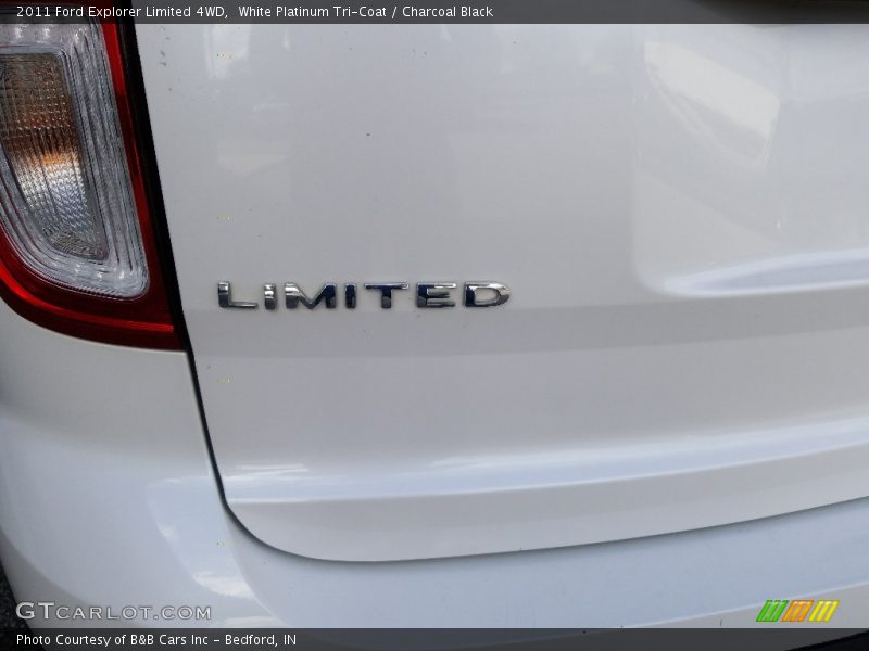 White Platinum Tri-Coat / Charcoal Black 2011 Ford Explorer Limited 4WD