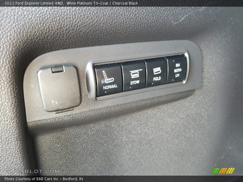 White Platinum Tri-Coat / Charcoal Black 2011 Ford Explorer Limited 4WD