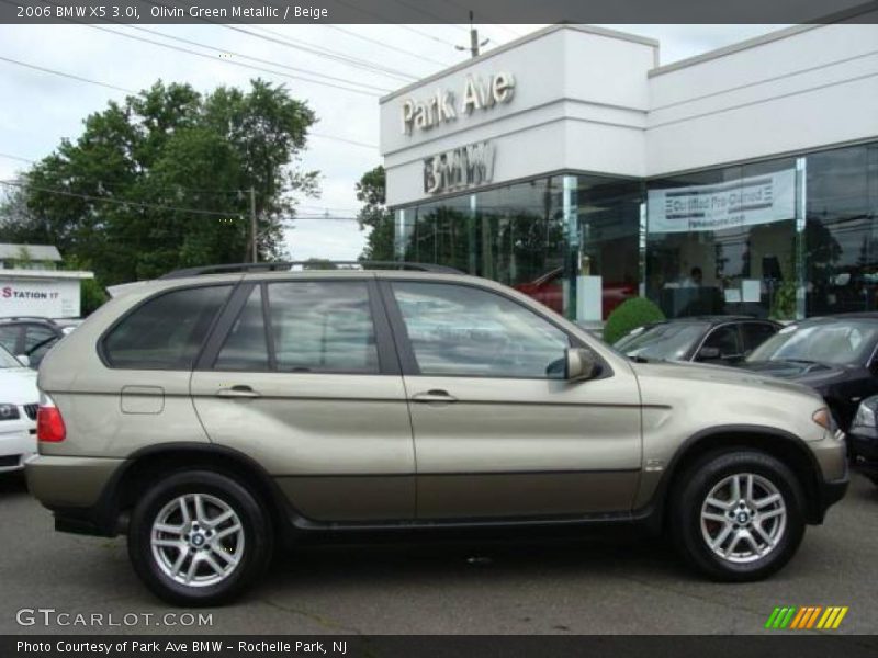 Olivin Green Metallic / Beige 2006 BMW X5 3.0i