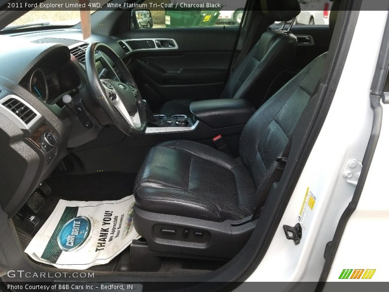White Platinum Tri-Coat / Charcoal Black 2011 Ford Explorer Limited 4WD