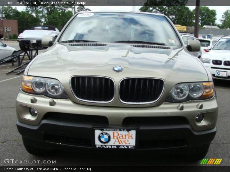 Olivin Green Metallic / Beige 2006 BMW X5 3.0i