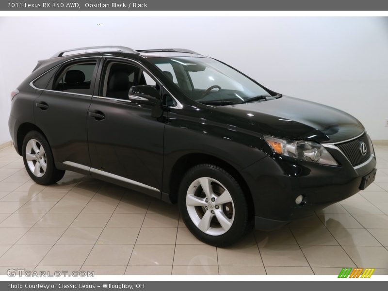 Obsidian Black / Black 2011 Lexus RX 350 AWD