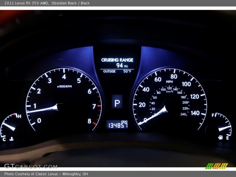 Obsidian Black / Black 2011 Lexus RX 350 AWD