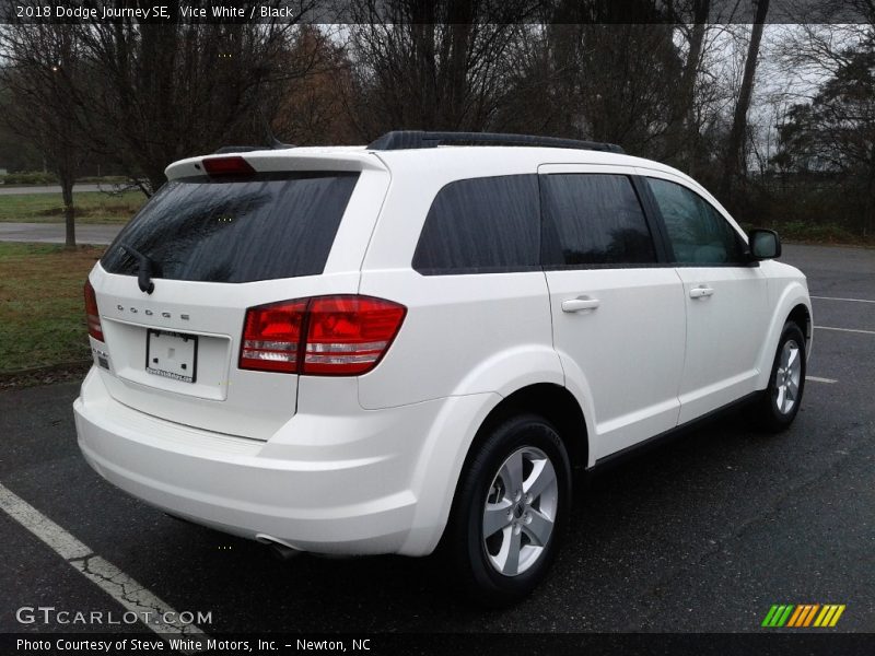 Vice White / Black 2018 Dodge Journey SE