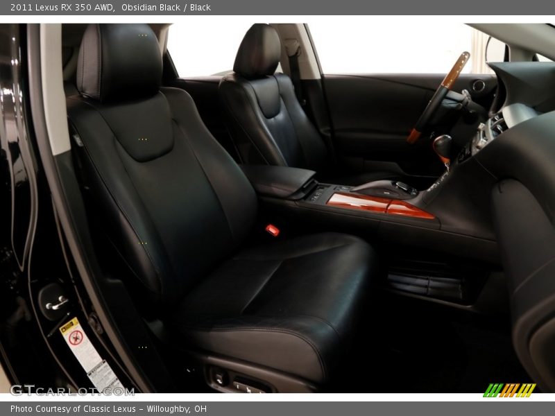 Obsidian Black / Black 2011 Lexus RX 350 AWD
