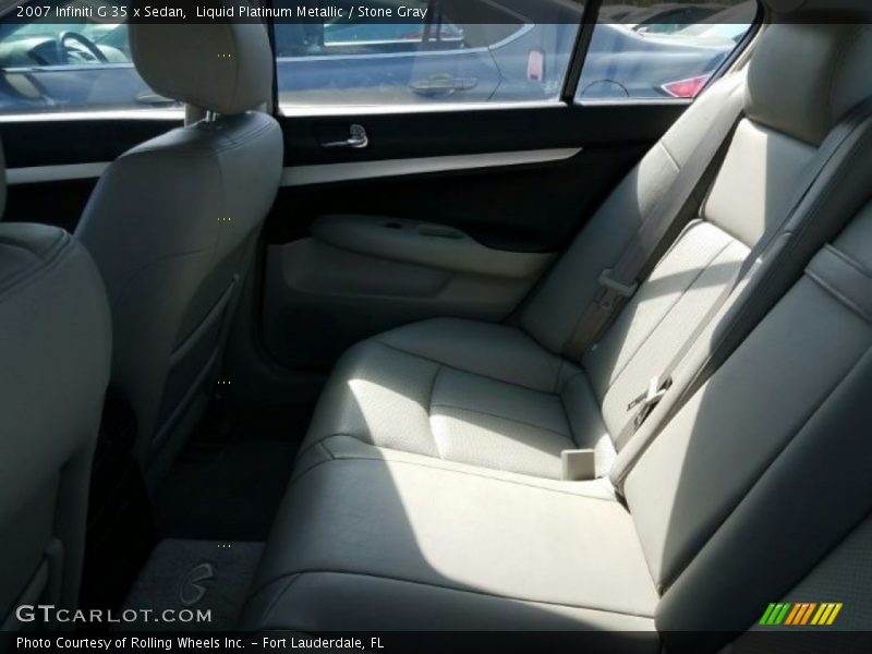 Liquid Platinum Metallic / Stone Gray 2007 Infiniti G 35 x Sedan