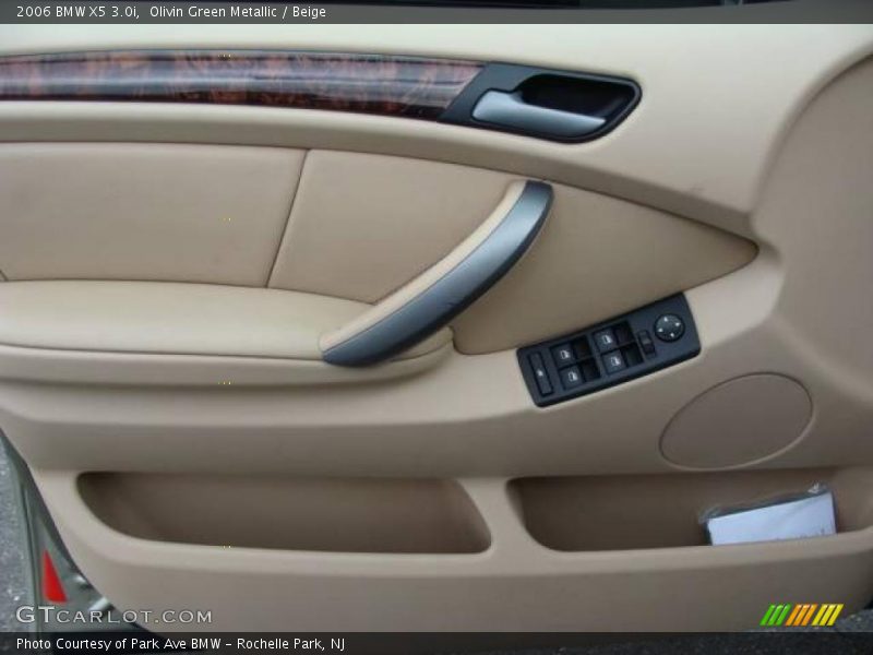 Olivin Green Metallic / Beige 2006 BMW X5 3.0i