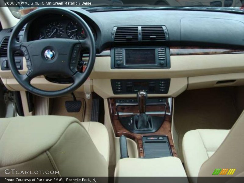 Olivin Green Metallic / Beige 2006 BMW X5 3.0i