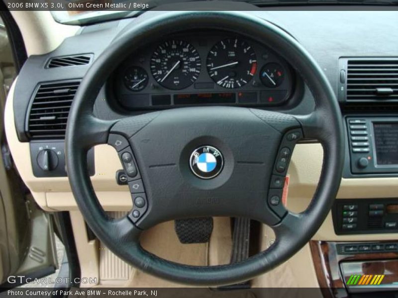 Olivin Green Metallic / Beige 2006 BMW X5 3.0i