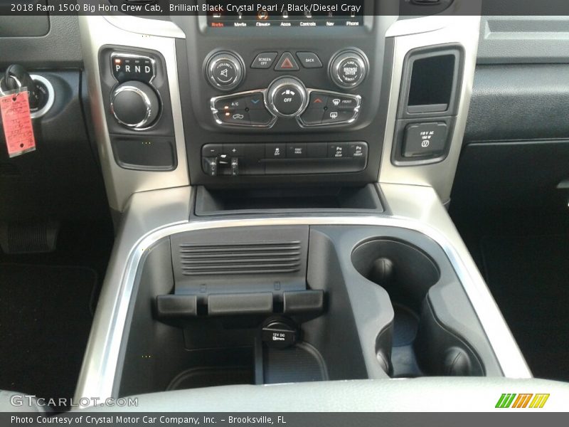 Brilliant Black Crystal Pearl / Black/Diesel Gray 2018 Ram 1500 Big Horn Crew Cab
