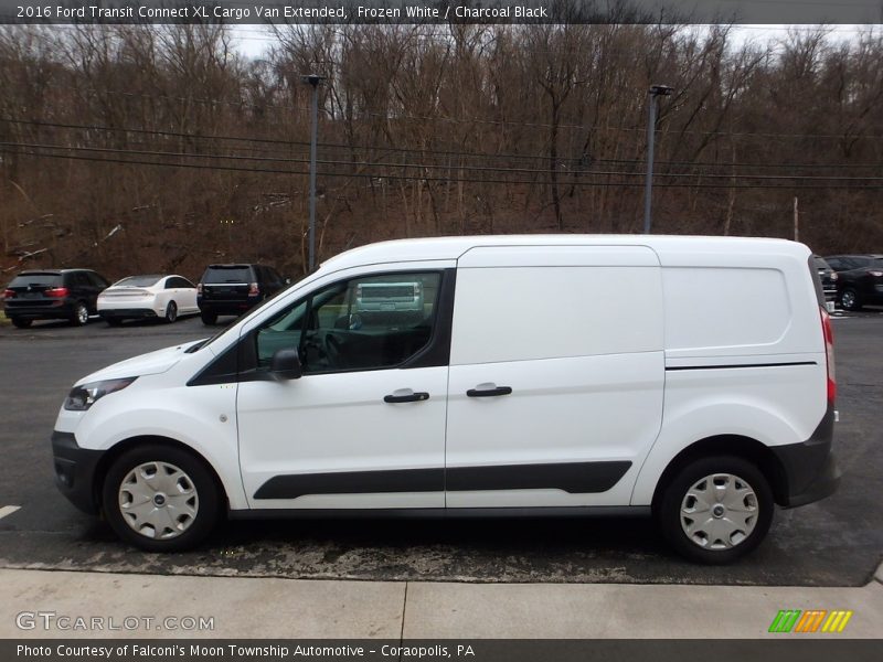 Frozen White / Charcoal Black 2016 Ford Transit Connect XL Cargo Van Extended