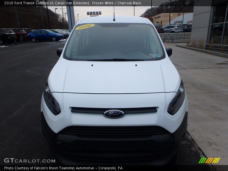 Frozen White / Charcoal Black 2016 Ford Transit Connect XL Cargo Van Extended