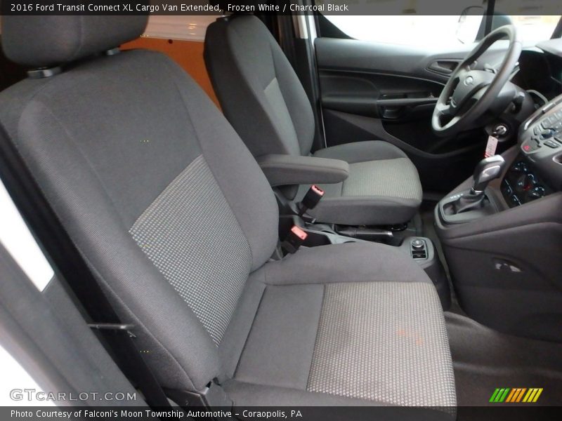 Frozen White / Charcoal Black 2016 Ford Transit Connect XL Cargo Van Extended