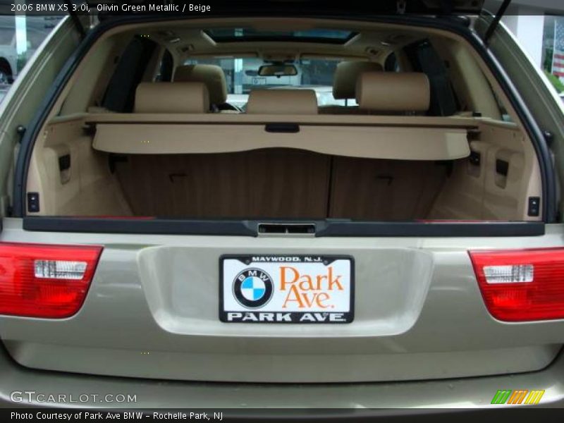 Olivin Green Metallic / Beige 2006 BMW X5 3.0i