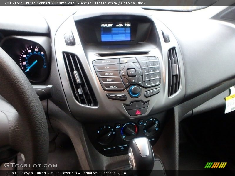 Frozen White / Charcoal Black 2016 Ford Transit Connect XL Cargo Van Extended