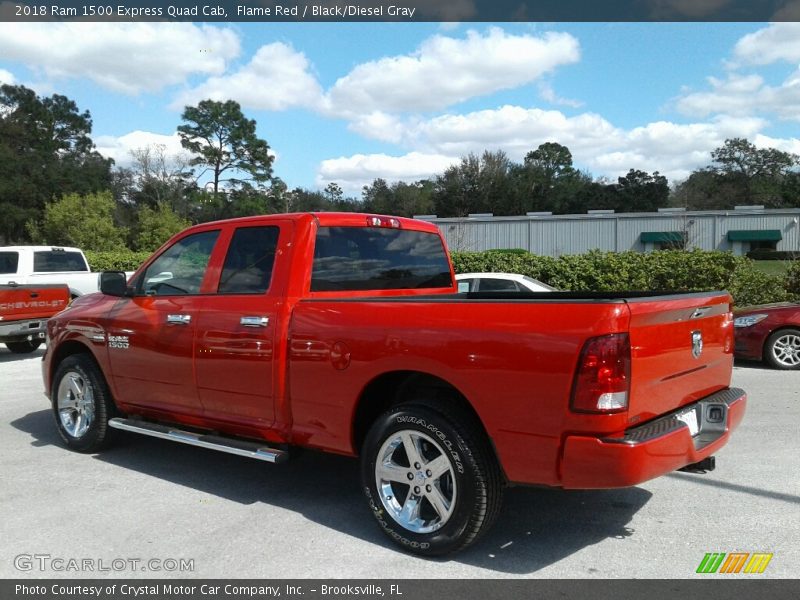Flame Red / Black/Diesel Gray 2018 Ram 1500 Express Quad Cab