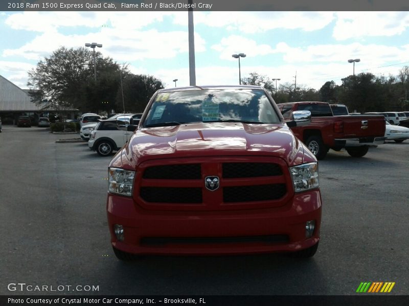 Flame Red / Black/Diesel Gray 2018 Ram 1500 Express Quad Cab