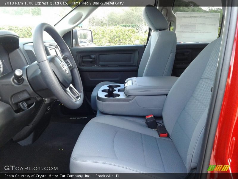 Flame Red / Black/Diesel Gray 2018 Ram 1500 Express Quad Cab