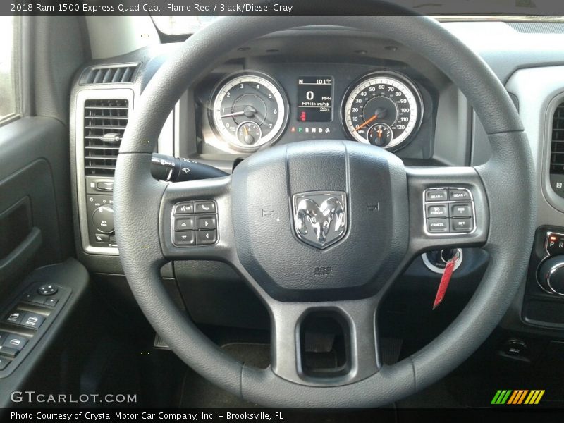 Flame Red / Black/Diesel Gray 2018 Ram 1500 Express Quad Cab