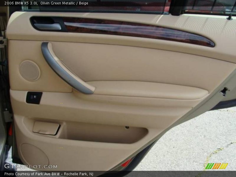 Olivin Green Metallic / Beige 2006 BMW X5 3.0i