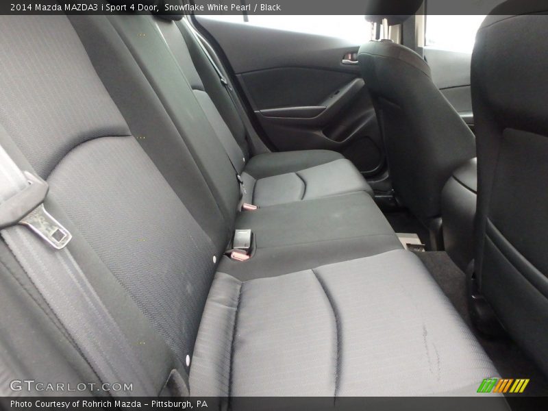 Snowflake White Pearl / Black 2014 Mazda MAZDA3 i Sport 4 Door