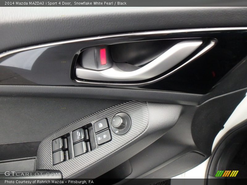 Snowflake White Pearl / Black 2014 Mazda MAZDA3 i Sport 4 Door