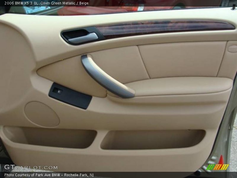 Olivin Green Metallic / Beige 2006 BMW X5 3.0i