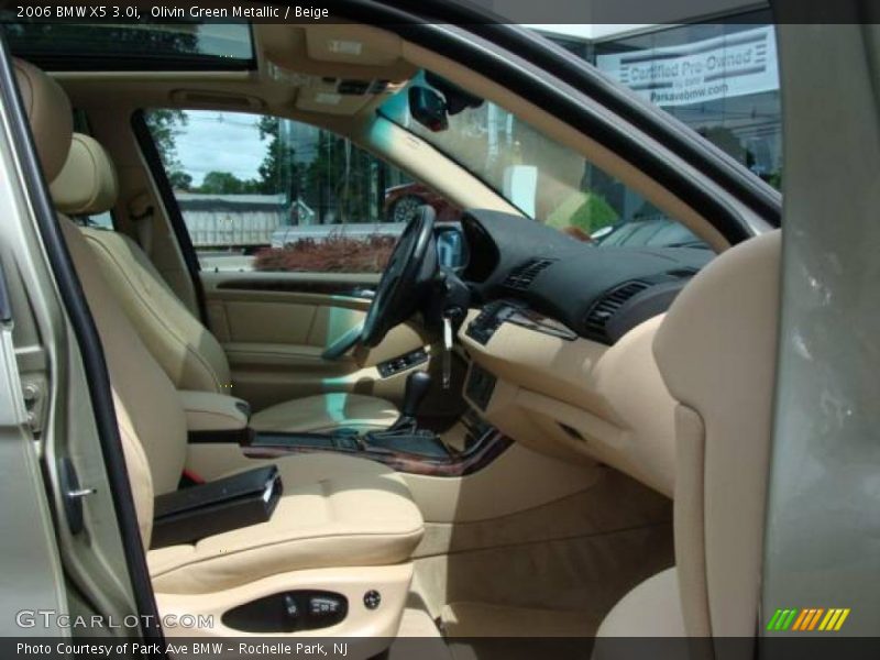Olivin Green Metallic / Beige 2006 BMW X5 3.0i