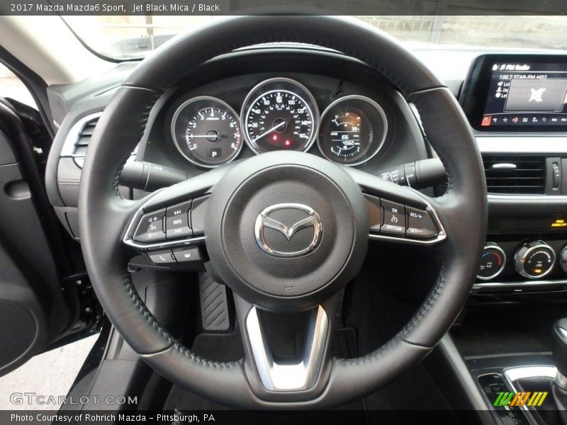 Jet Black Mica / Black 2017 Mazda Mazda6 Sport