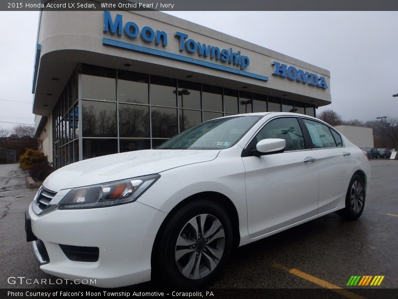 White Orchid Pearl / Ivory 2015 Honda Accord LX Sedan